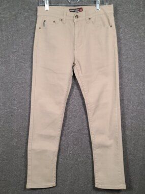 Oscar Jeans Selected Men's 30x30 Straight Skinny Fit Beige Brown Denim Jeans